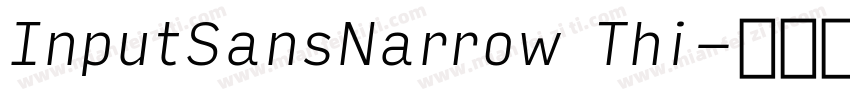 InputSansNarrow Thi字体转换